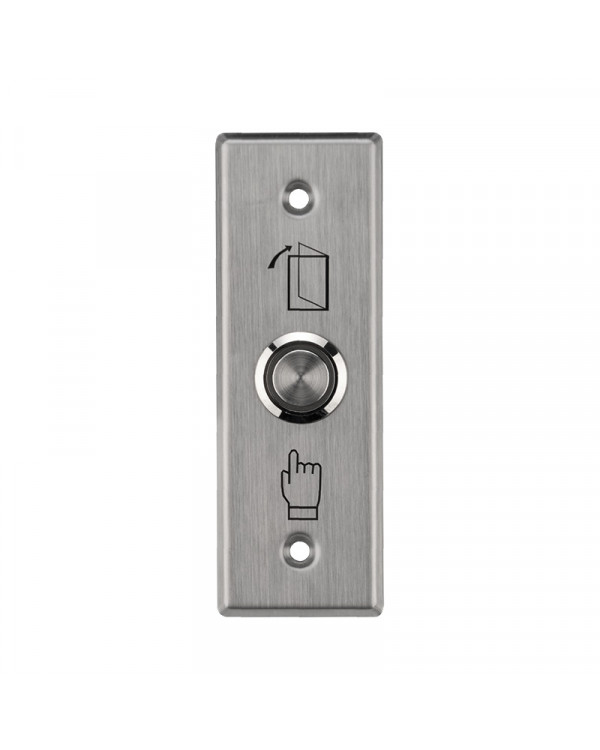 Кнопка «Выход» металлическая с синей подсветкой SB-60 врезного типа, 45-0961