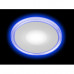 LED 3-6 BL Светильник ЭРА светодиодный круглый c cиней подсветкой LED 6W 220V 4000K (40/960), LED 3-6 BL