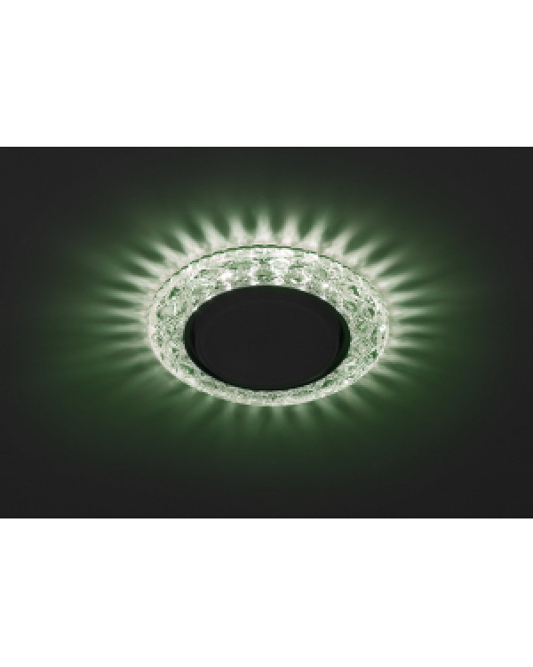 DK LD24 GR/WH Светильник ЭРА декор cо светодиодной подсветкой Gx53, зеленый (50/1000), DK LD24 GR/WH