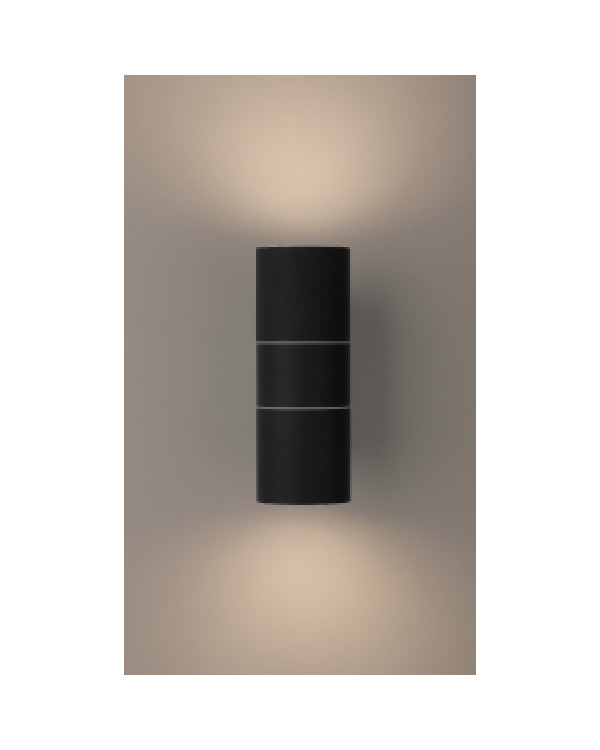 WL28 BK Подсветка ЭРА Декоративная подсветка 2*GU10 MAX35W IP54 черный (20/540), Б0034634