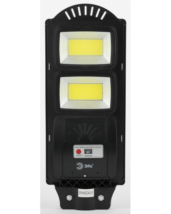 ЭРА Консольный светильник на солн. бат.,COB,40W, с датч. движ.,ПДУ,750lm, 5000К, IP65 (6/126)