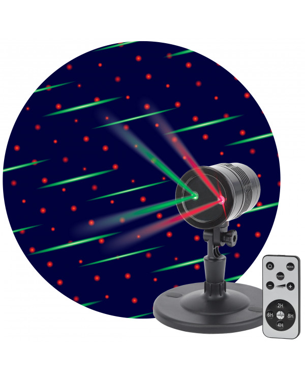 ENIOP-01 ЭРА Проектор Laser Метеоритный дождь мультирежим 2 цвета, 220V, IP44 (16/288), ENIOP-01