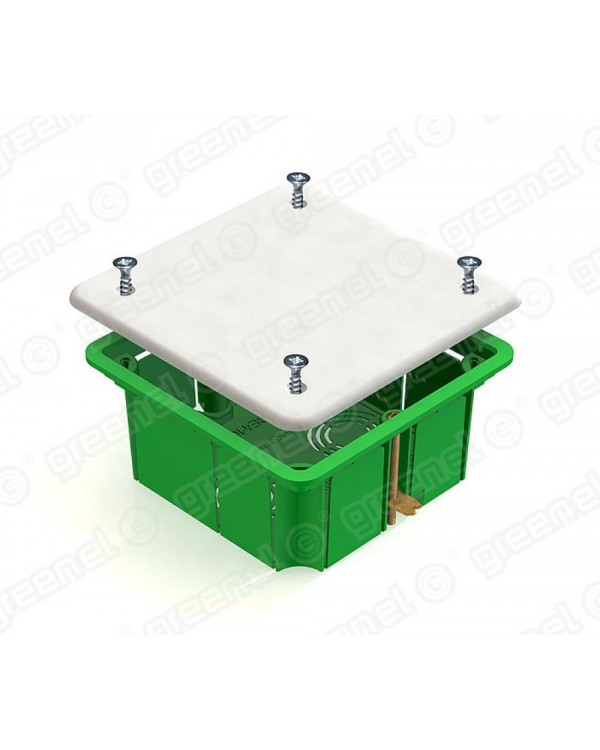 Коробка распределительная 92х92х45мм для полых стен GREENEL, GE41021