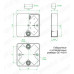 Коробка распределительная наружного монтажа 100х100х29мм СОСНА GREENEL, GE41218-11