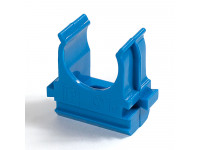 Крепёж-клипса для труб АБС-пластик синяя д32 в малой упаковке (10шт/500шт уп/кор) Промрукав