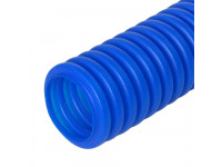 Труба гофрированная ПНД защитная для МПТ (пешель) синяя д50/39,6 (15м/660м уп/пал) Промрукав