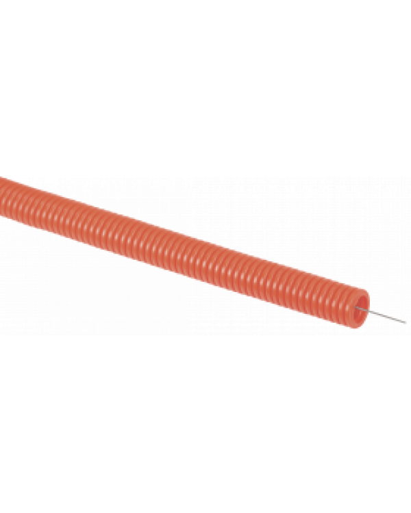 Труба гофр. ПНД d16 с зондом оранжевая (50м) IEK, CTG20-16-K04-050