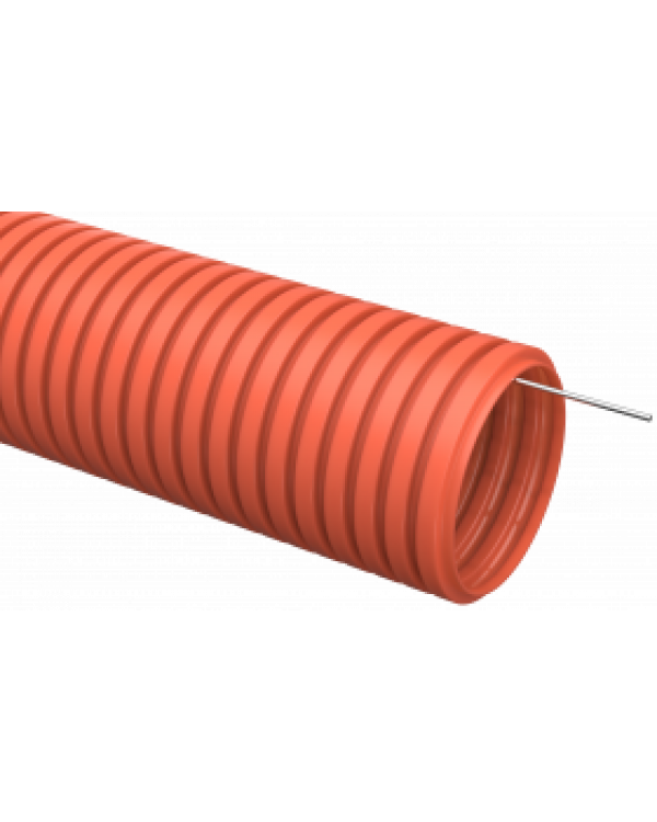 Труба гофр. ПНД d16 с зондом оранжевая (100м) IEK, CTG20-16-K04-100