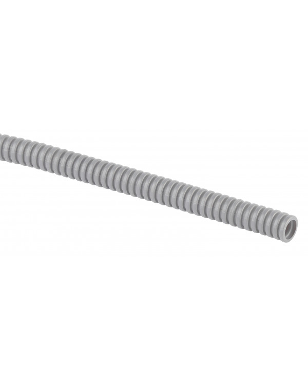 ЭРА Труба гофрированная ПВХ (серый) d 20мм с зонд. легкая 100м (15), GOFR-20-100-PVС