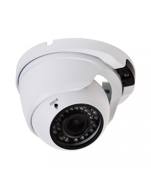 Купольная уличная камера AHD 2.1Мп (1080P), объектив 2.8-12мм., ИК до 30 м., 45-0264
