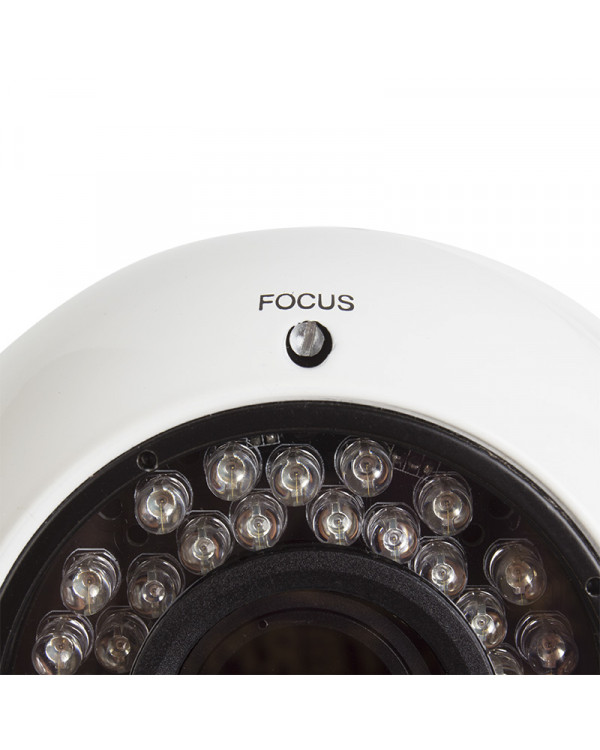 Купольная вандалозащищенная IP видеокамера 4Мп день/ночь, ИК, 2.8-12 мм, PoE, 45-0373