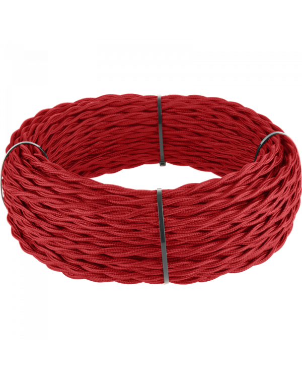Ретро кабель витой 2х1,5 (красный) под заказ, a041895