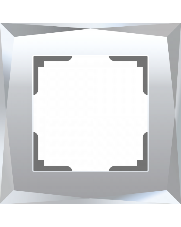 W0011220/ Рамка на 1 пост Diamant (зеркальный), a051017