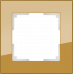 WL01-Frame-01 / Рамка на 1 пост (бронзовый,стекло), a036582