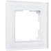 WL01-Frame-01 / Рамка на 1 пост (белый матовый,стекло), a036576
